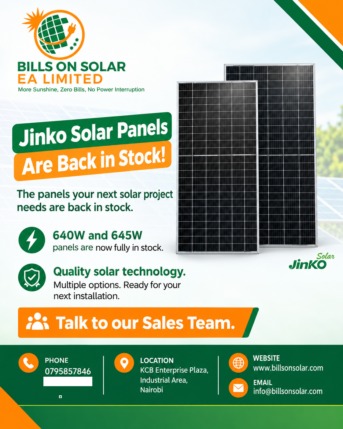 645watts bifacial jinko solar panel