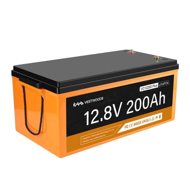 12.8v 200AH Vestwood lithium ion battery