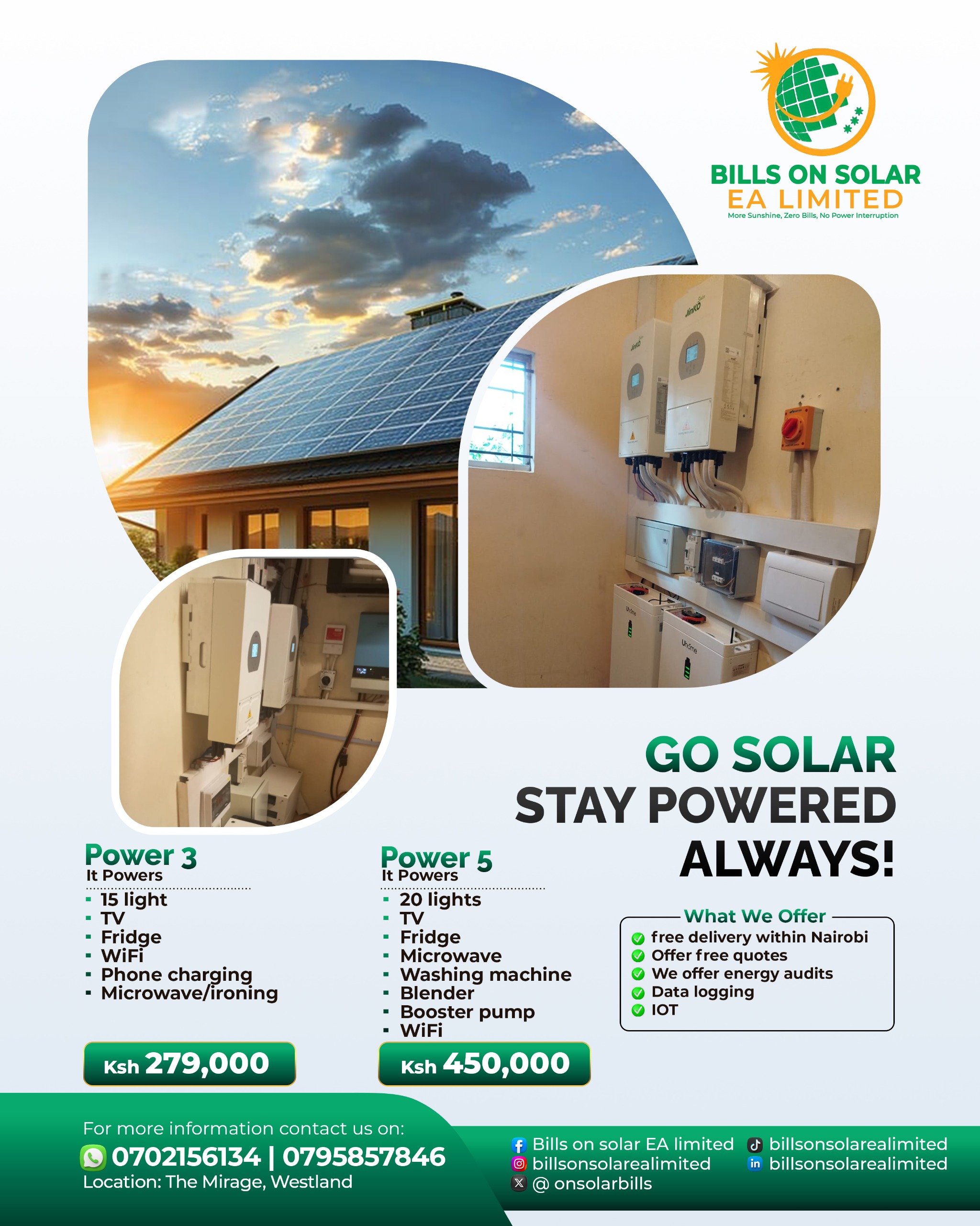 Kenya Residential Solar Hybrid System Supply and Install thumbnail